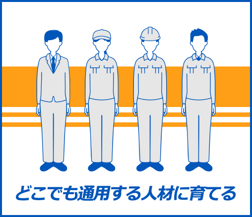 どこでも通用する人材に育てる